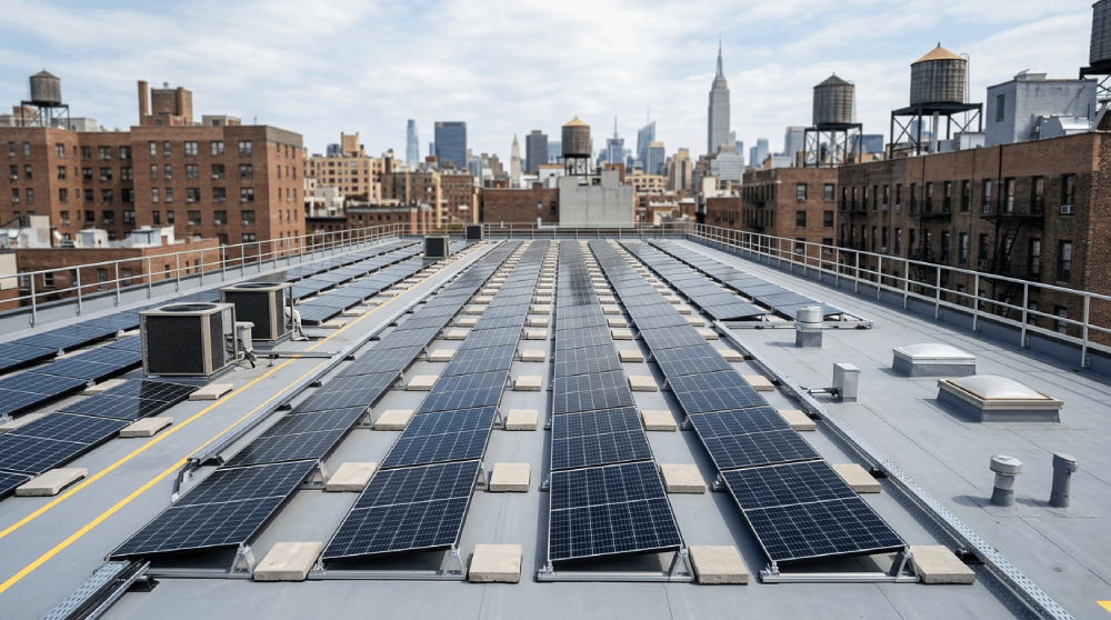 Are Solar Panels Effective on Flat Roofs in New York?